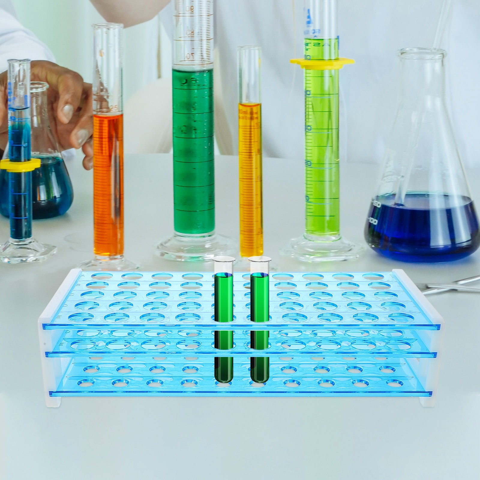 Science Experiment - 50 Holes Test Tube Rack Lab