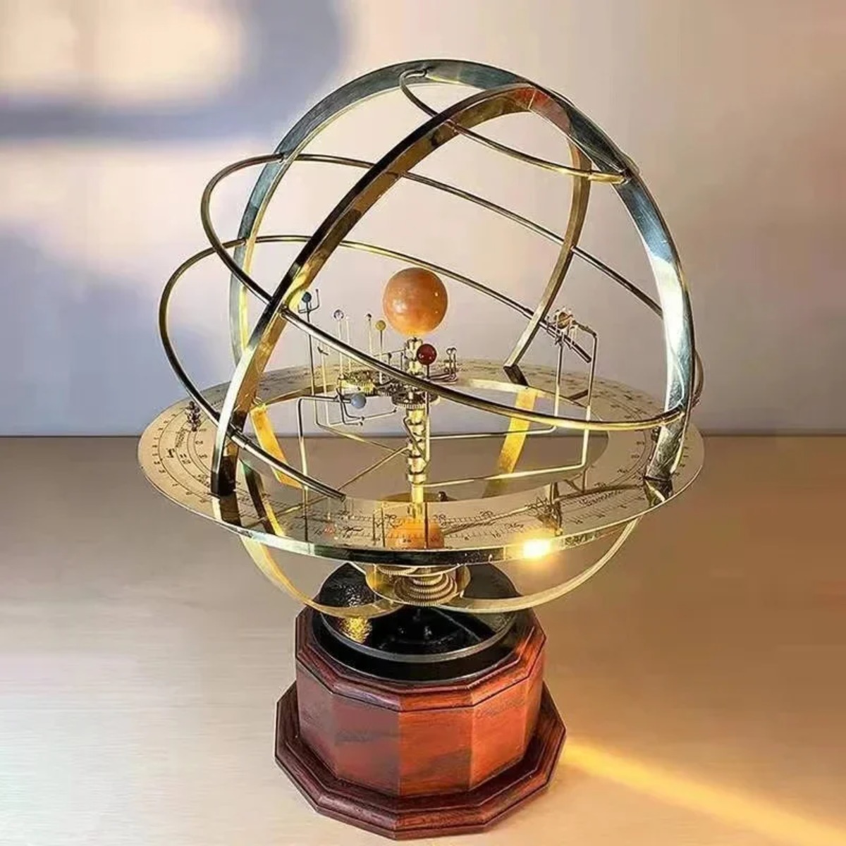 Solar System Orrery - Mechanical Solar System Model Metal Orrery