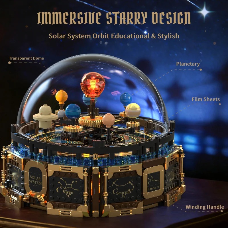 Solar System Music Box Buildin - đánh giá và giá Solar System Orrery
