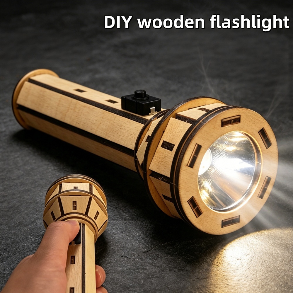 Wooden DIY Flashlight Puzzle K - đánh giá và giá Science Project