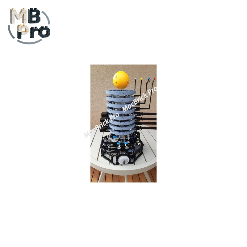 Unique DIY MOC Set, Mechanical - đánh giá và giá Solar System Orrery